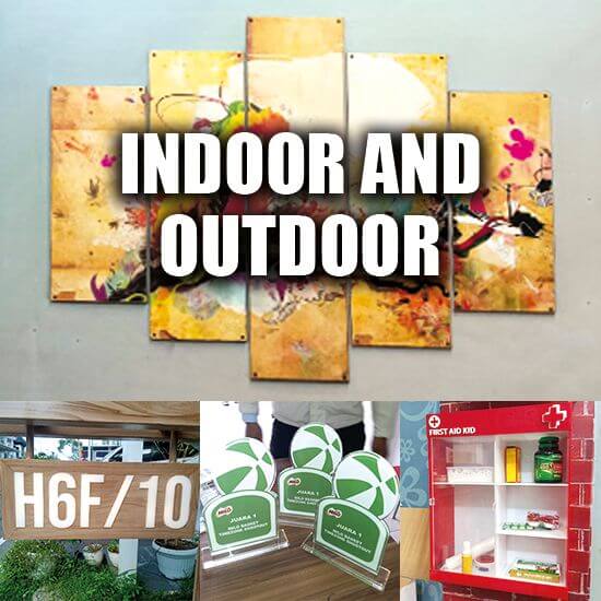 Indoor and Outdoor Sign, Plakat, and Display Shelf
